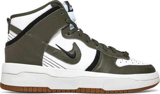 נעלי סניקרס Wmns Dunk High Up 'Cargo Khaki' של המותג נייקי בצבע לבן עשויות עוֹר