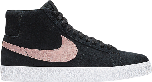 נעלי סניקרס Blazer Mid SB 'Black Coral' של המותג נייקי בצבע שָׁחוֹר עשויות 