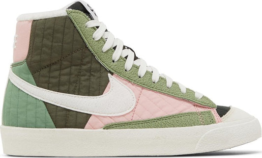 נעלי סניקרס Wmns Blazer Mid '77 LX Next Nature 'Toasty - Oil Green' של המותג נייקי בצבע ירוק עשויות פּוֹלִיאֶסטֶר