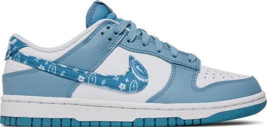 נעלי סניקרס Wmns Dunk Low 'Blue Paisley' של המותג נייקי בצבע כְּחוֹל עשויות עוֹר