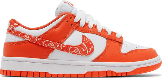 נעלי סניקרס Wmns Dunk Low 'Orange Paisley' של המותג נייקי בצבע כתום עשויות עוֹר