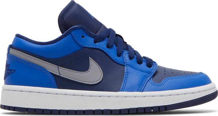 נעלי סניקרס Wmns Air Jordan 1 Low 'Game Royal' של המותג נייקי בצבע כְּחוֹל עשויות עוֹר