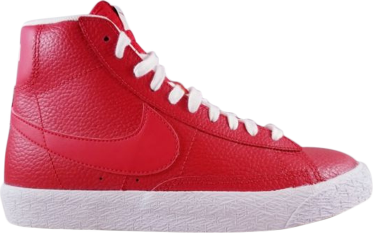 נעלי סניקרס Blazer Mid GS 'Game Red' של המותג נייקי בצבע אָדוֹם עשויות 