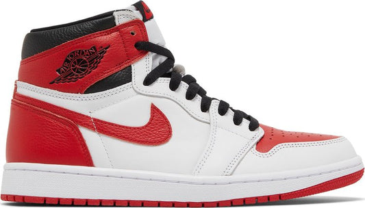 נעלי סניקרס Air Jordan 1 Retro High OG 'Heritage' של המותג נייקי בצבע אָדוֹם עשויות עוֹר