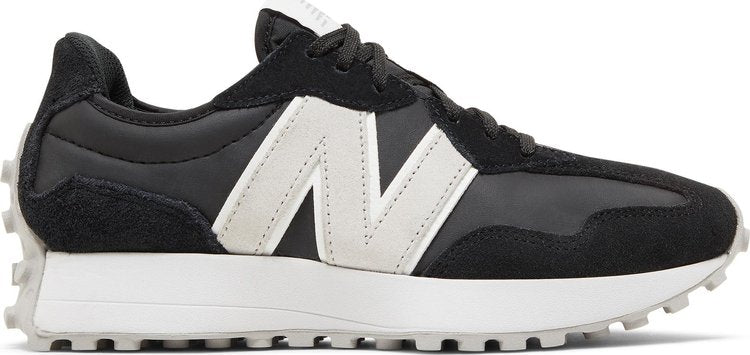 נעלי סניקרס Wmns 327 'Black Nimbus Cloud' של המותג ניו באלאנס בצבע שָׁחוֹר עשויות עור (זמש)