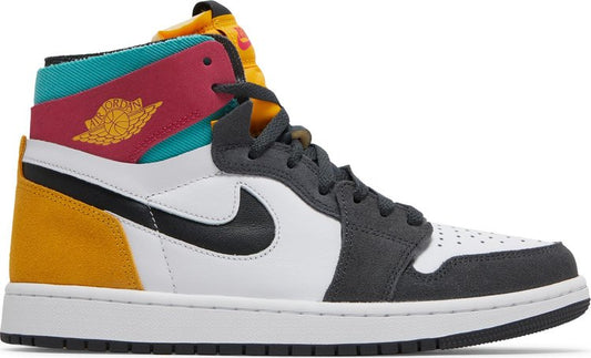 נעלי סניקרס Air Jordan 1 High Zoom Comfort 'Multi-Color' של המותג נייקי בצבע צבעוני עשויות עוֹר