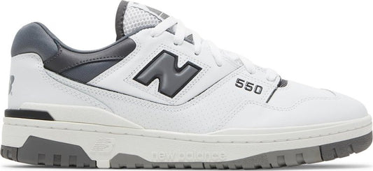 נעלי סניקרס 550 'White Castlerock' של המותג ניו באלאנס בצבע לבן עשויות עוֹר
