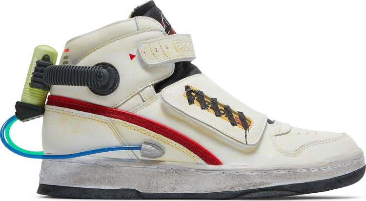 נעלי סניקרס Ghostbusters x Ghost Smashers 'Ecto-1 Vibes' 2022 של המותג ריבוק בצבע לבן עשויות עוֹר