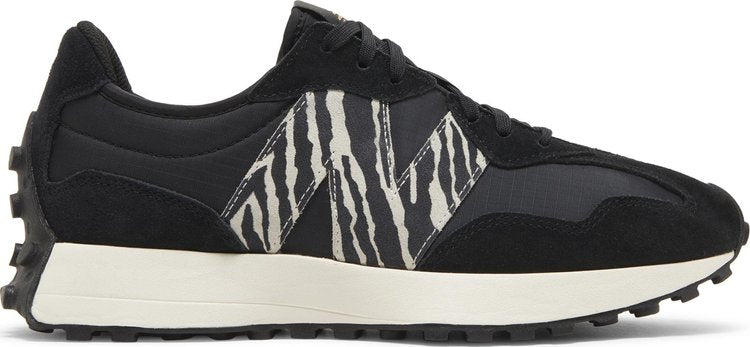 נעלי סניקרס 327 'Animal Pack - Zebra' ASOS Exclusive של המותג ניו באלאנס בצבע שָׁחוֹר עשויות עור (זמש)