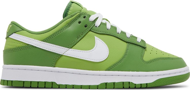 נעלי סניקרס Dunk Low 'Chlorophyll' של המותג נייקי בצבע ירוק עשויות עוֹר
