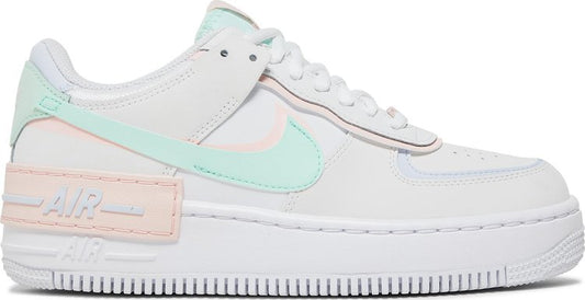 נעלי סניקרס Wmns Air Force 1 Shadow 'White Atmosphere Mint' של המותג נייקי בצבע לבן עשויות עוֹר