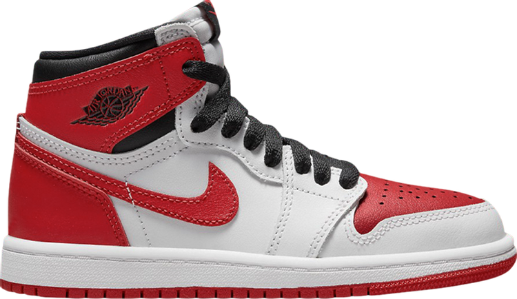 נעלי סניקרס Air Jordan 1 Retro High OG PS 'Heritage' של המותג נייקי בצבע אָדוֹם עשויות עוֹר