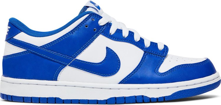 נעלי סניקרס Dunk Low GS 'Racer Blue' של המותג נייקי בצבע כְּחוֹל עשויות עוֹר