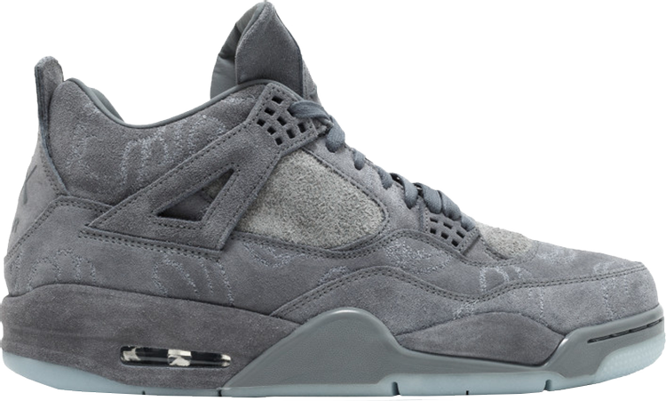 נעלי סניקרס KAWS x Air Jordan 4 Retro 'Cool Grey' Sample של המותג נייקי בצבע אפור עשויות 