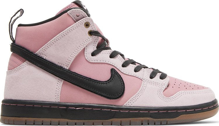 נעלי סניקרס KCDC x Dunk High SB '20th Anniversary' של המותג נייקי בצבע וָרוֹד עשויות עור (זמש)