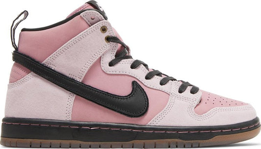 נעלי סניקרס KCDC x Dunk High SB '20th Anniversary' של המותג נייקי בצבע וָרוֹד עשויות עור (זמש)