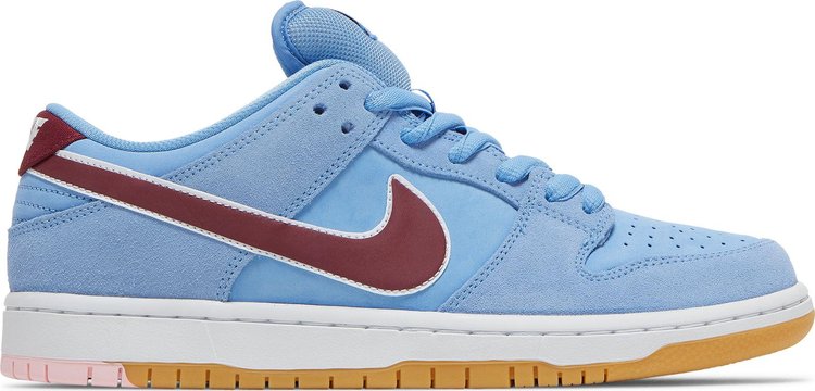 נעלי סניקרס Dunk Low Premium SB 'Philadelphia Phillies' של המותג נייקי בצבע כְּחוֹל עשויות עור (זמש)