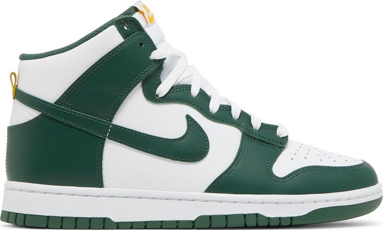 נעלי סניקרס Dunk High 'Australia' של המותג נייקי בצבע ירוק עשויות עוֹר