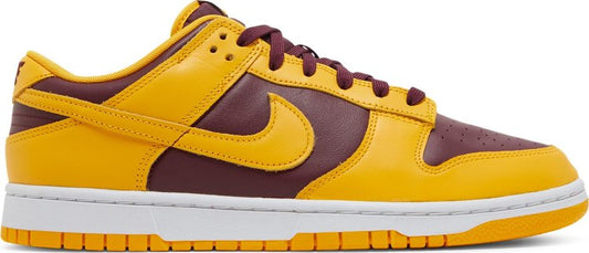 נעלי סניקרס Dunk Low 'Arizona State' של המותג נייקי בצבע צהוב עשויות עוֹר