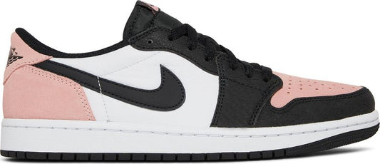 נעלי סניקרס Air Jordan 1 Retro Low OG 'Bleached Coral' של המותג נייקי בצבע וָרוֹד עשויות עוֹר