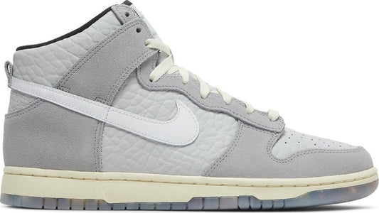 נעלי סניקרס Dunk High 'Culture Day' של המותג נייקי בצבע אפור עשויות עוֹר