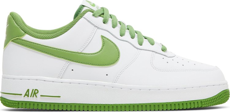 נעלי סניקרס Air Force 1 '07 'White Chlorophyll' של המותג נייקי בצבע לבן עשויות עוֹר