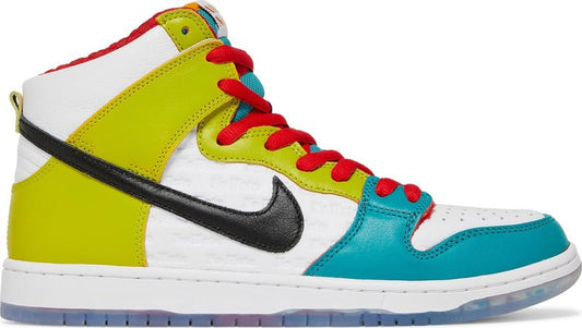 נעלי סניקרס froSkate x Dunk High SB 'All Love No Hate' של המותג נייקי בצבע צבעוני עשויות עוֹר