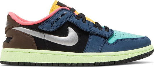 נעלי סניקרס Air Jordan 1 Low FlyEase 'Tokyo Bio Hack' של המותג נייקי בצבע צבעוני עשויות עוֹר