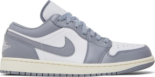 נעלי סניקרס Air Jordan 1 Low 'Vintage Grey' של המותג נייקי בצבע אפור עשויות עוֹר