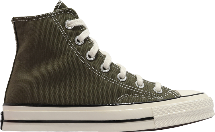 נעלי סניקרס Chuck 70 High 'Utility Green' של המותג קונברס אולסטאר בצבע ירוק עשויות בַּד