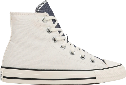 נעלי סניקרס Wmns Chuck Taylor All Star High 'Denim Fashion - Egret' של המותג קונברס אולסטאר בצבע שָׁזוּף עשויות בַּד