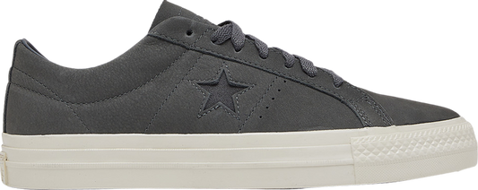 נעלי סניקרס One Star Low 'Iron Grey' של המותג קונברס אולסטאר בצבע אפור עשויות עור (נובוק)