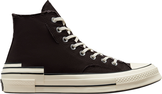 נעלי סניקרס Chuck 70 High 'Hacked Heel Edge Glow - Velvet Brown' של המותג קונברס אולסטאר בצבע חום עשויות בַּד