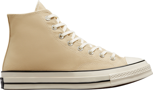 נעלי סניקרס Chuck 70 Vintage Canvas High 'Oat Milk' של המותג קונברס אולסטאר בצבע חום עשויות בַּד