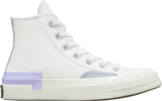 נעלי סניקרס Wmns Chuck 70 High 'Color Pop Layers' של המותג קונברס אולסטאר בצבע קרם עשויות בַּד