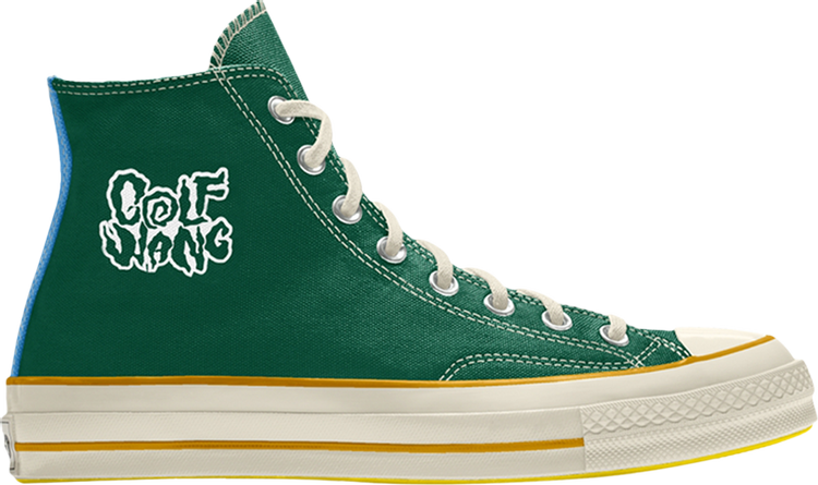 נעלי סניקרס Golf Wang x Chuck 70 High By You Sample של המותג קונברס אולסטאר בצבע צבעוני עשויות בַּד