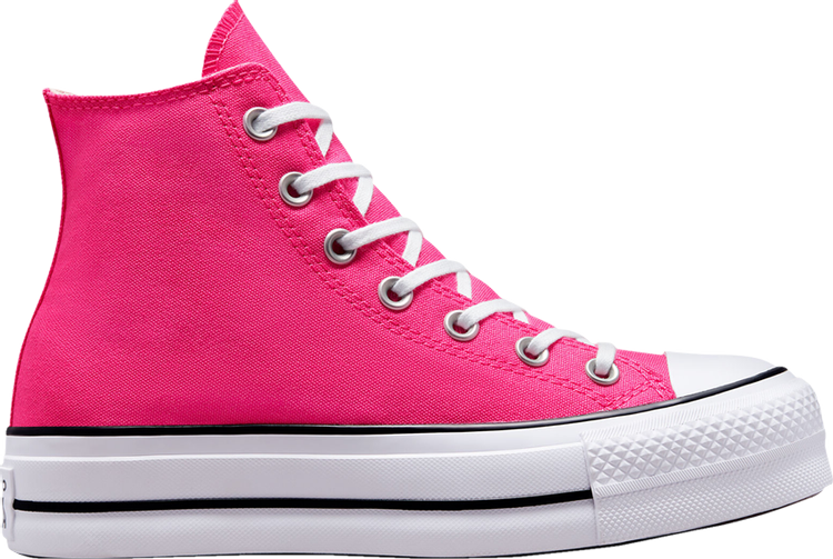 נעלי סניקרס Wmns Chuck Taylor All Star Lift Platform High 'Astral Pink' של המותג קונברס אולסטאר בצבע וָרוֹד עשויות בַּד