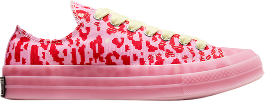 נעלי סניקרס Golf Le Fleur x Chuck 70 Low 'Digital Leopard Pack - Pink' של המותג קונברס אולסטאר בצבע וָרוֹד עשויות בַּד