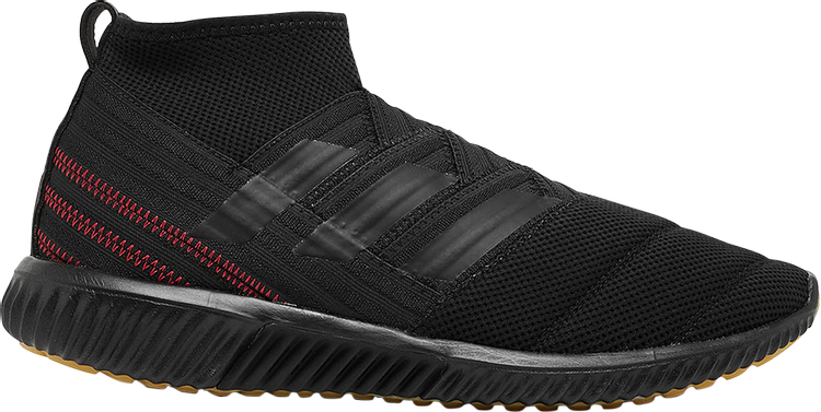 נעלי סניקרס Nemeziz Mid TR 'Core Black' של המותג אדידס בצבע שָׁחוֹר עשויות 