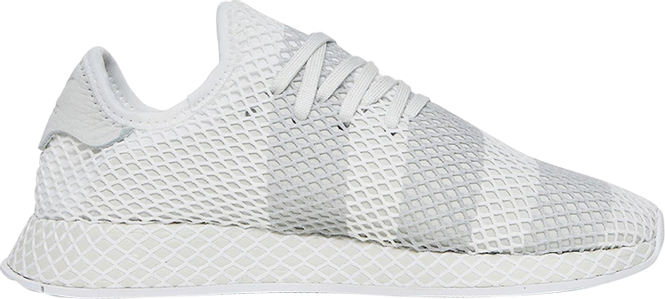 נעלי סניקרס Deerupt 'White Grey' של המותג אדידס בצבע לבן עשויות 