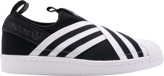 נעלי סניקרס Wmns Superstar Slip-On 'Core Black' של המותג אדידס בצבע שָׁחוֹר עשויות 