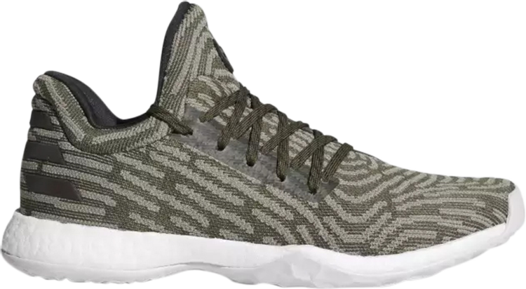 נעלי סניקרס Harden Vol. 1 LS Primeknit 'Night Cargo' של המותג אדידס בצבע ירוק עשויות ניילון פוליאסטר Primeknit