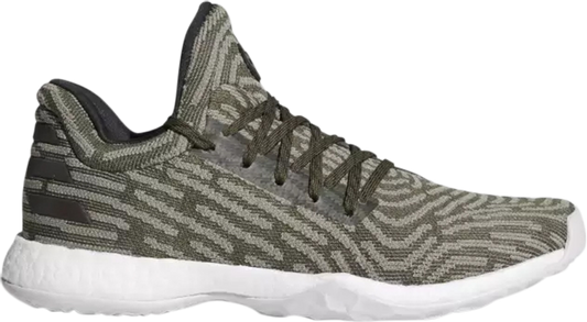 נעלי סניקרס Harden Vol. 1 LS Primeknit 'Night Cargo' של המותג אדידס בצבע ירוק עשויות ניילון פוליאסטר Primeknit