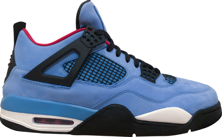 נעלי סניקרס Travis Scott x Air Jordan 4 Retro 'Cactus Jack' Friends & Family של המותג נייקי בצבע כְּחוֹל עשויות 