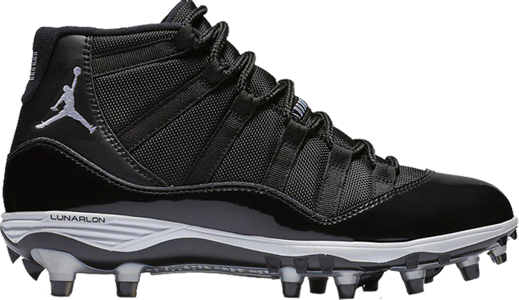 נעלי סניקרס Jordan 11 Retro TD Cleat 'Space Jam' של המותג נייקי בצבע שָׁחוֹר עשויות 