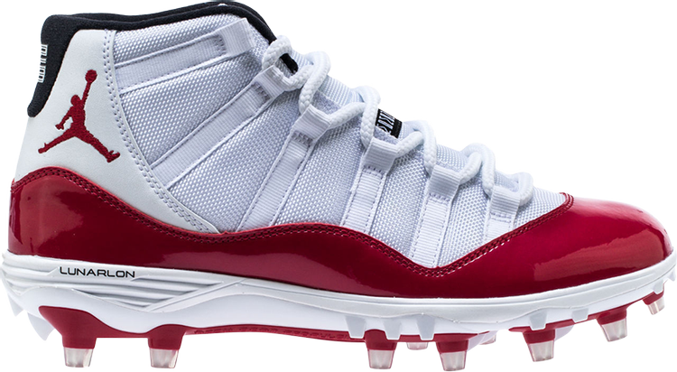 נעלי סניקרס Air Jordan 11 Retro Cleat 'Gym Red' של המותג נייקי בצבע אָדוֹם עשויות 