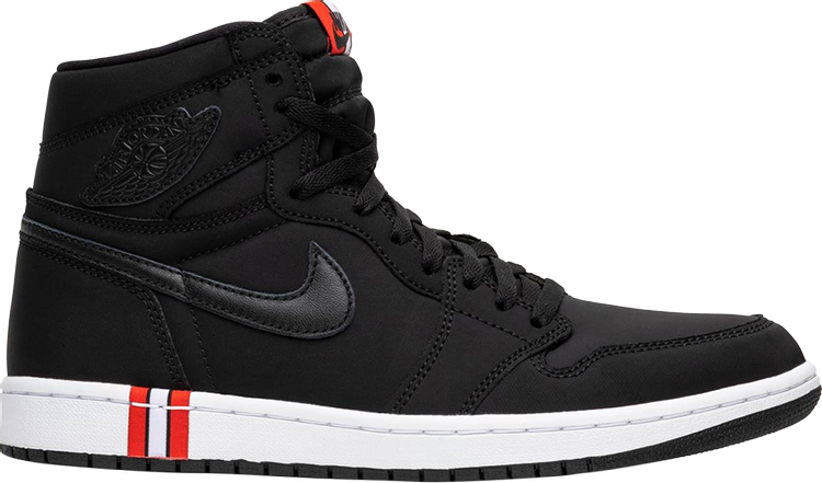 נעלי סניקרס Paris Saint-Germain x Air Jordan 1 Retro High OG 'Paris Saint-Germain' Sample של המותג נייקי בצבע שָׁחוֹר עשויות עוֹר