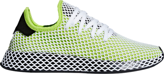 נעלי סניקרס Deerupt 'Solar Slime' של המותג אדידס בצבע ירוק עשויות 