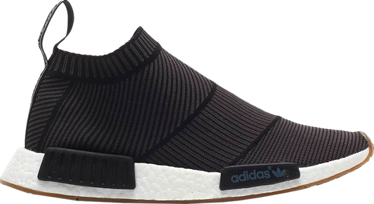 נעלי סניקרס NMD_CS1 Primeknit 'Black Gum' של המותג אדידס בצבע שָׁחוֹר עשויות 