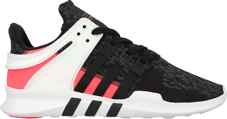 נעלי סניקרס EQT Support ADV Primeknit 'Turbo' של המותג אדידס בצבע שָׁחוֹר עשויות 